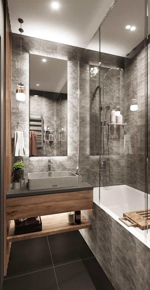 Дизайн и визуализация ванной комнаты.