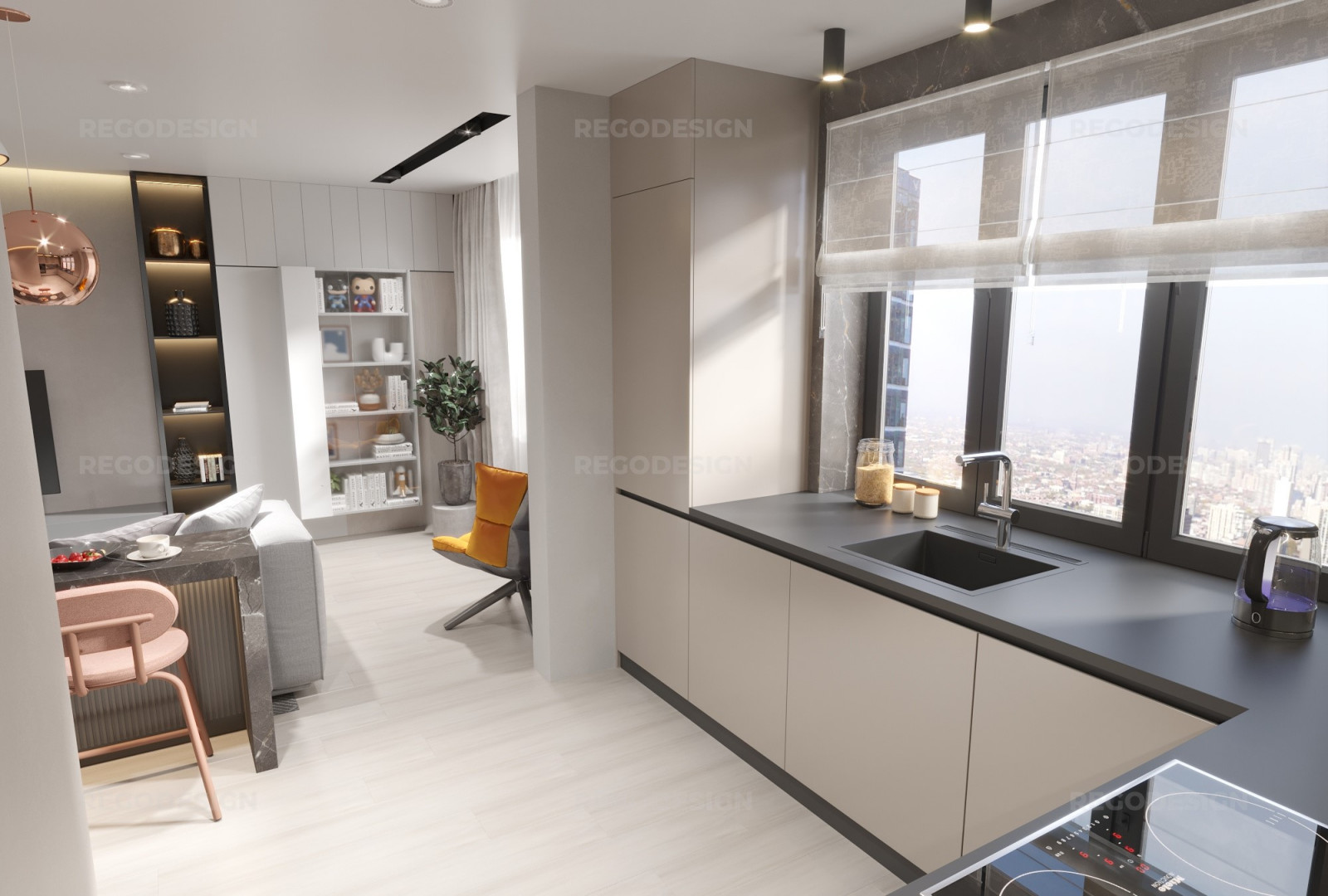 № 53 ДИЗАЙН КВАРТИРЫ 54 КВ.М. УЛ. СУХОПУТНАЯ