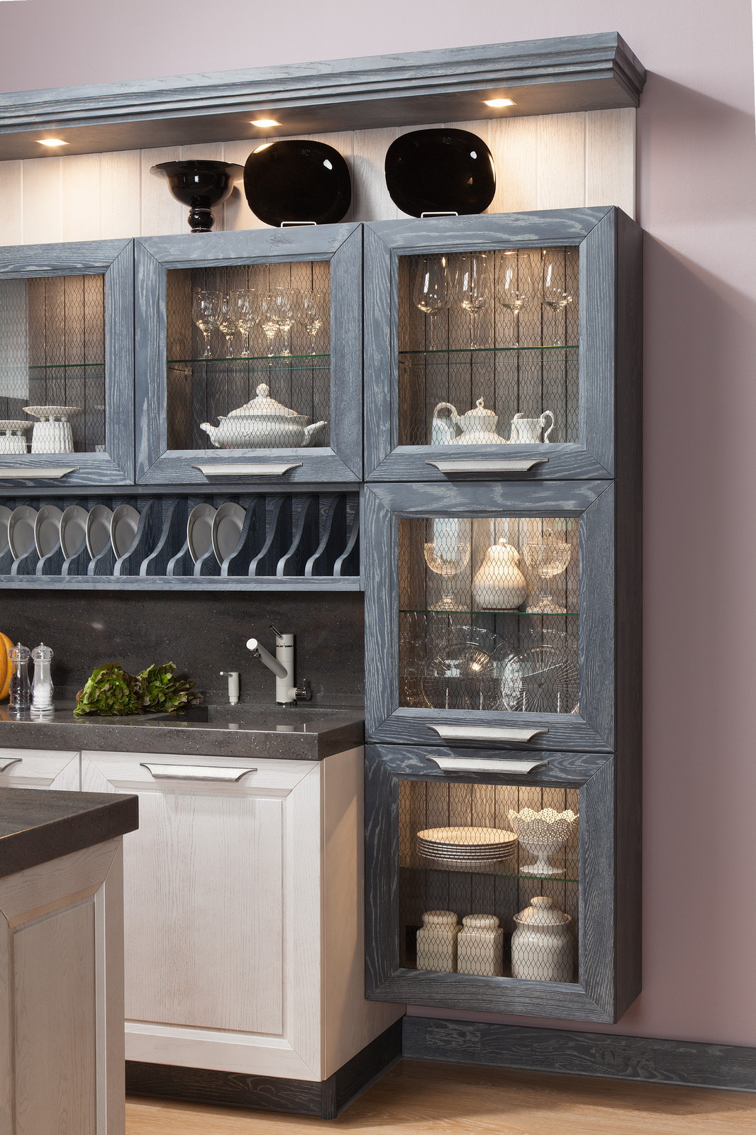 Кухонный гарнитур "Агата" серый агат