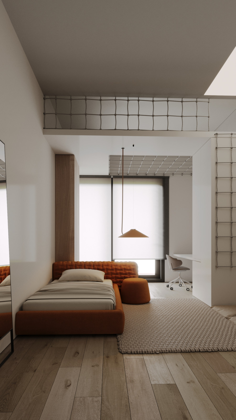 Дизайн детской из проекта загородного дома The CUBE