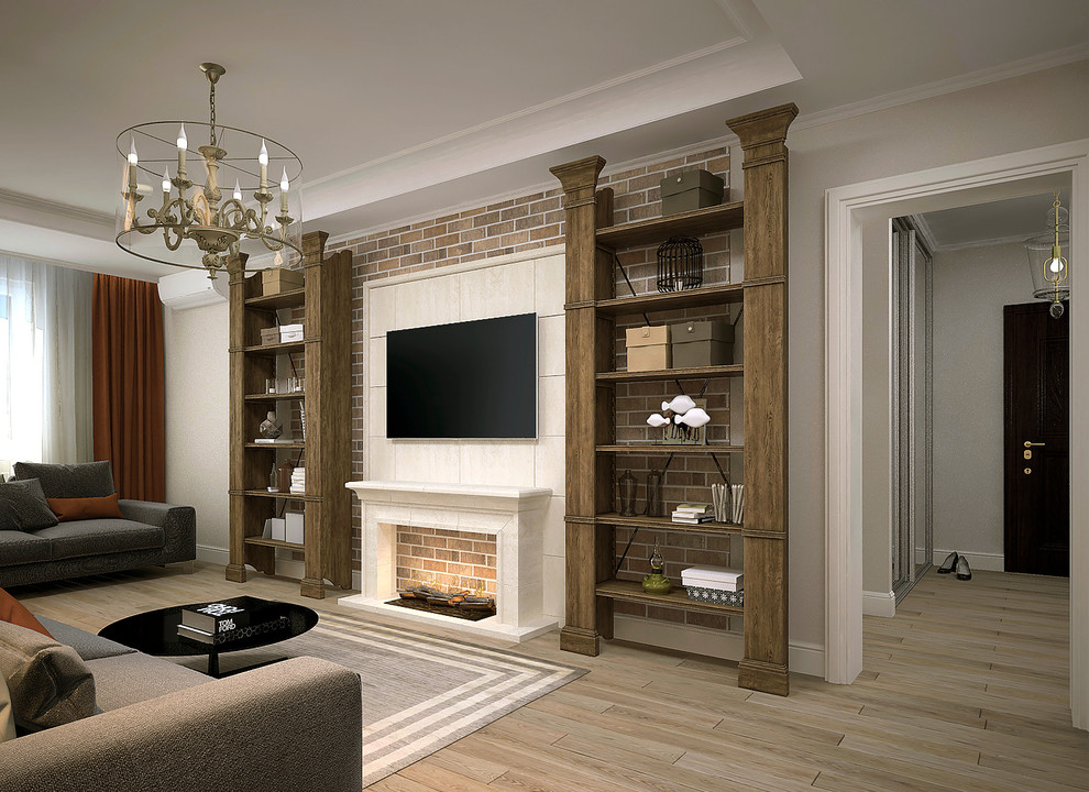 ГОСТИНАЯ С КАМИНОМ