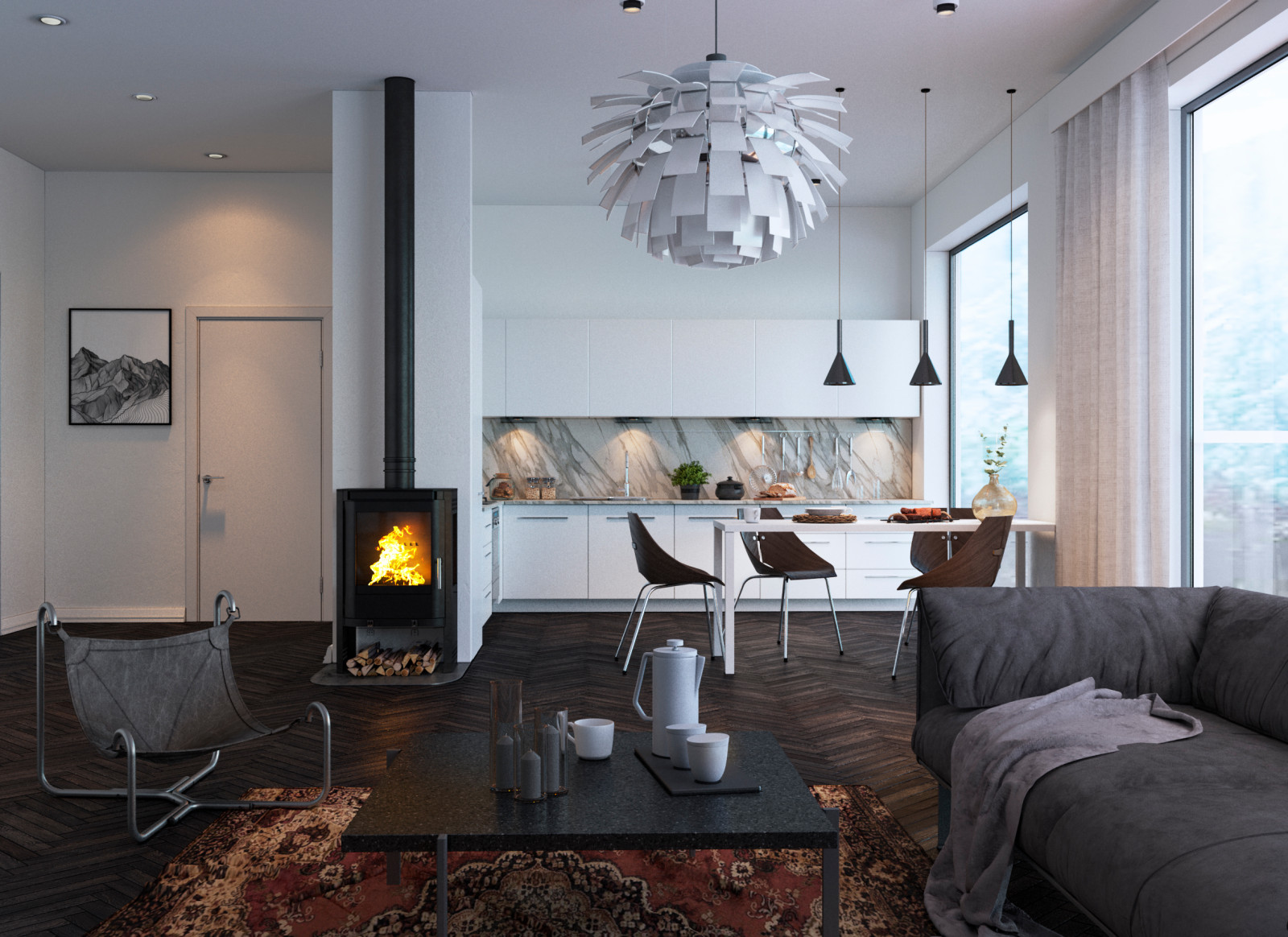 DINING + LIVING ROOM