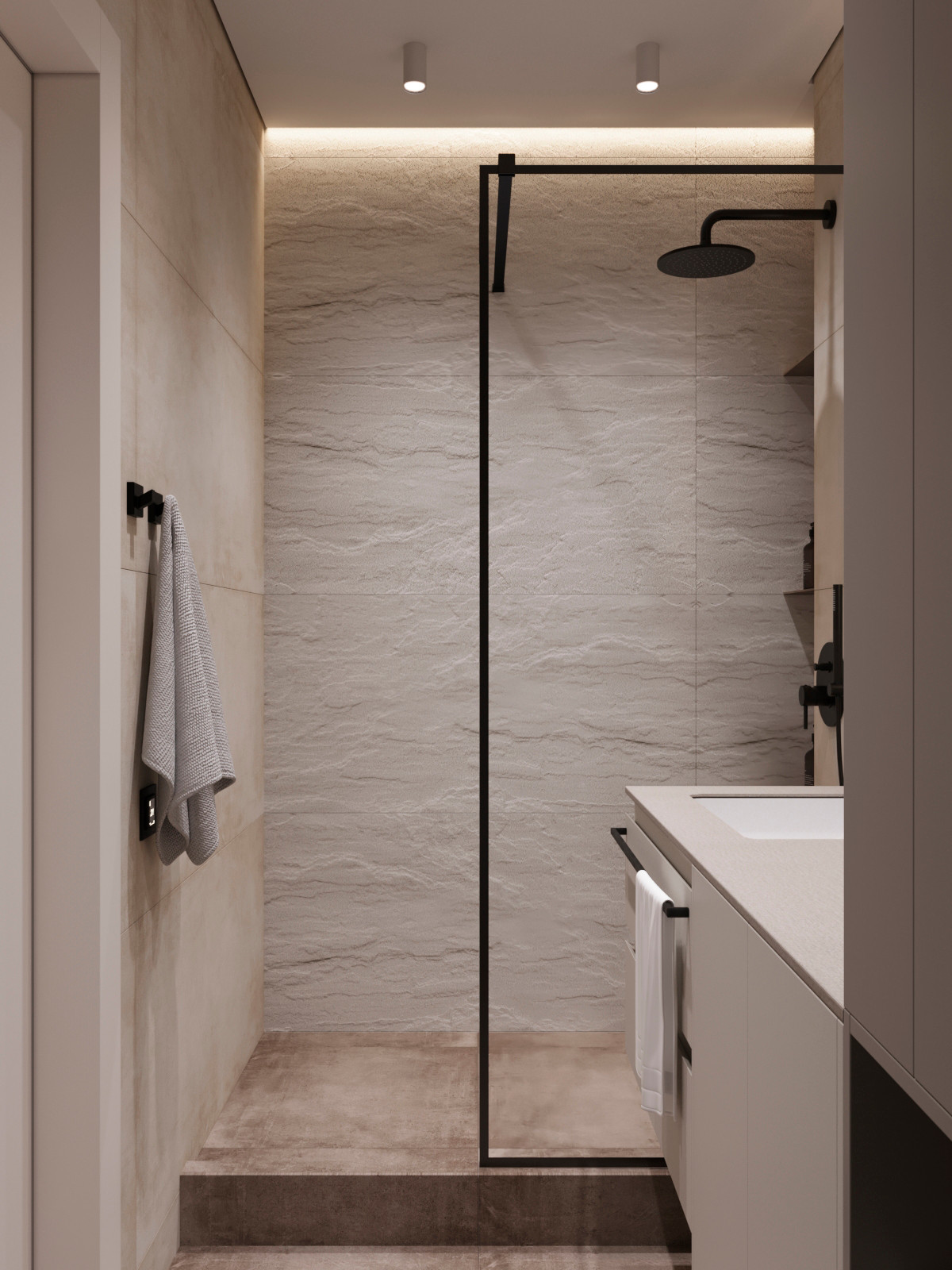 Обложка проекта: Серо-бежевый интерьер для