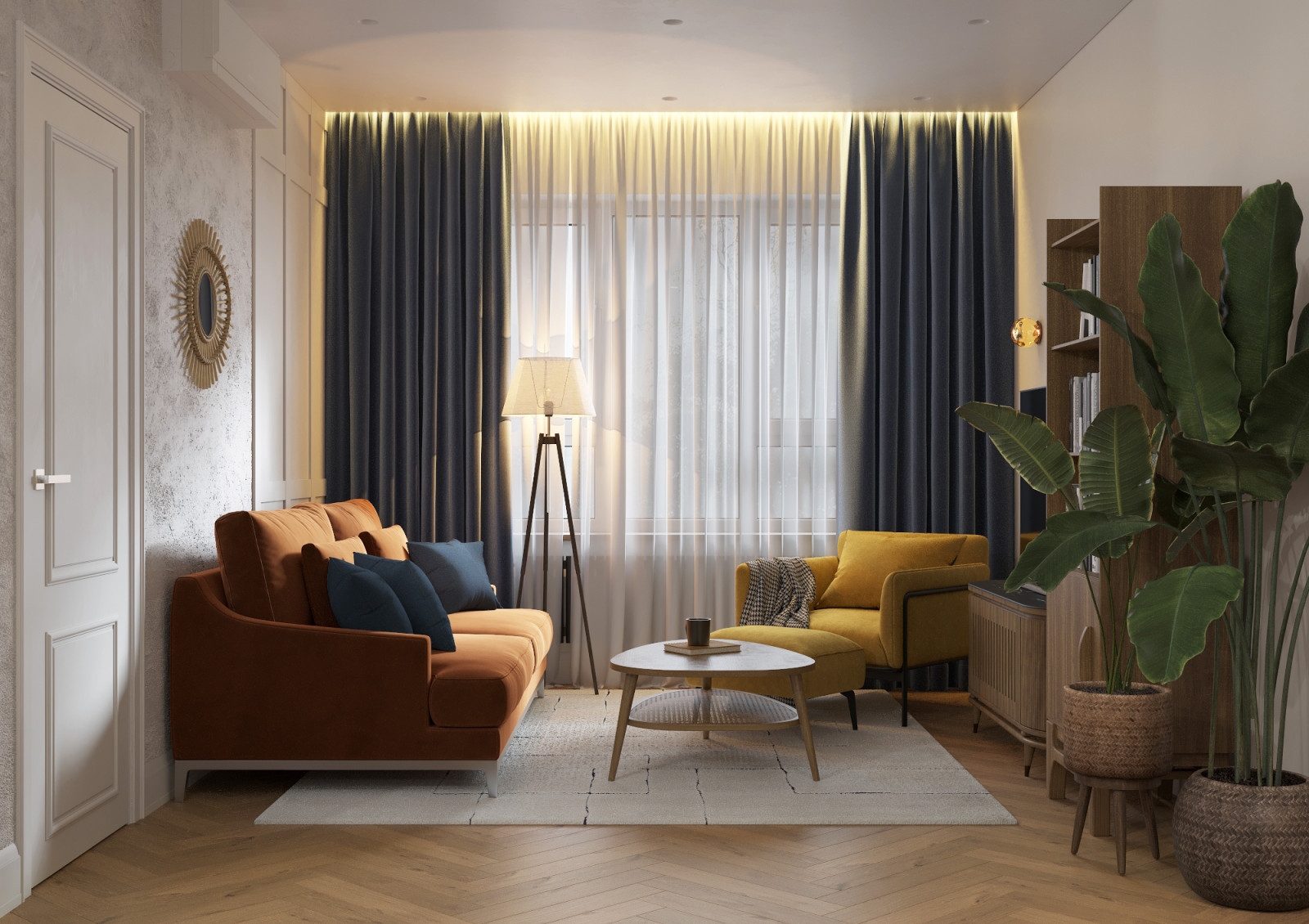 Интерьер с элементами винтажа