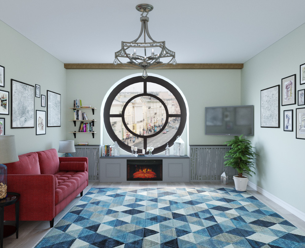 Обложка проекта: Лаундж хостела в исторической части Санкт-Петербурга