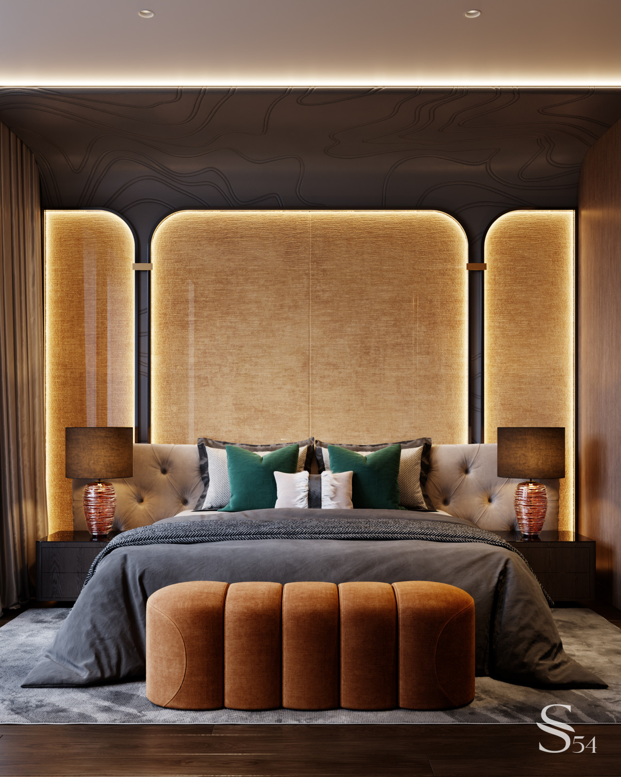 Мужская мастер-спальня