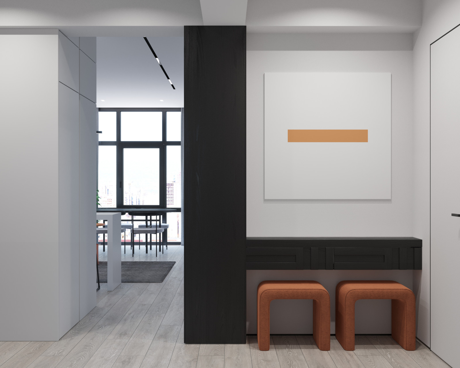 Квартира 77 м2 в современном стиле для творческих личностей