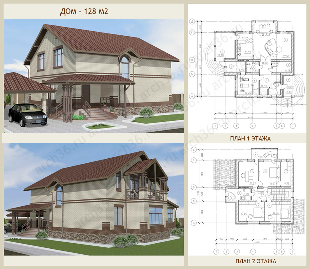 Дома из кирпича и газосиликата