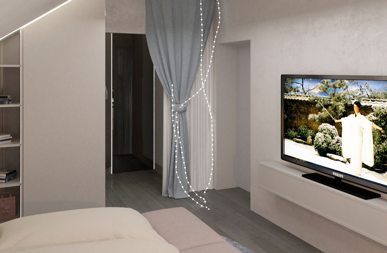 Дизайн-проект 2 этажа коттеджа,  100 кв.м.. Совместный проект с В. Кархалевой