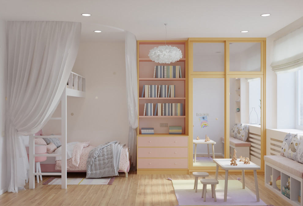 Современный интерьер для пары с двумя детьми