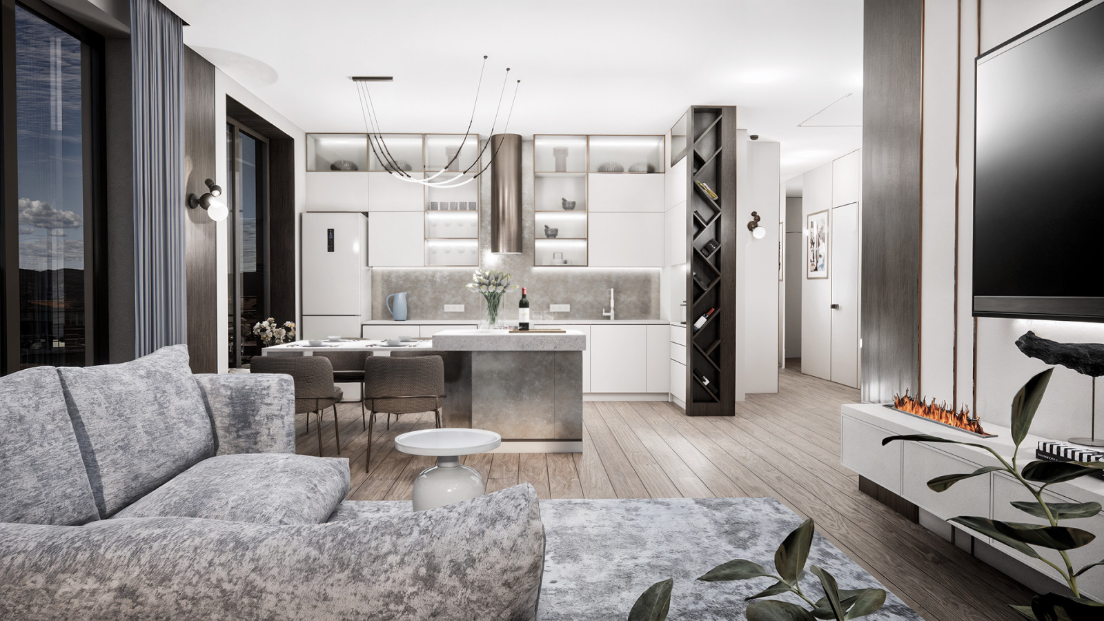 Варианты концепции дизайн-проекта квартиры