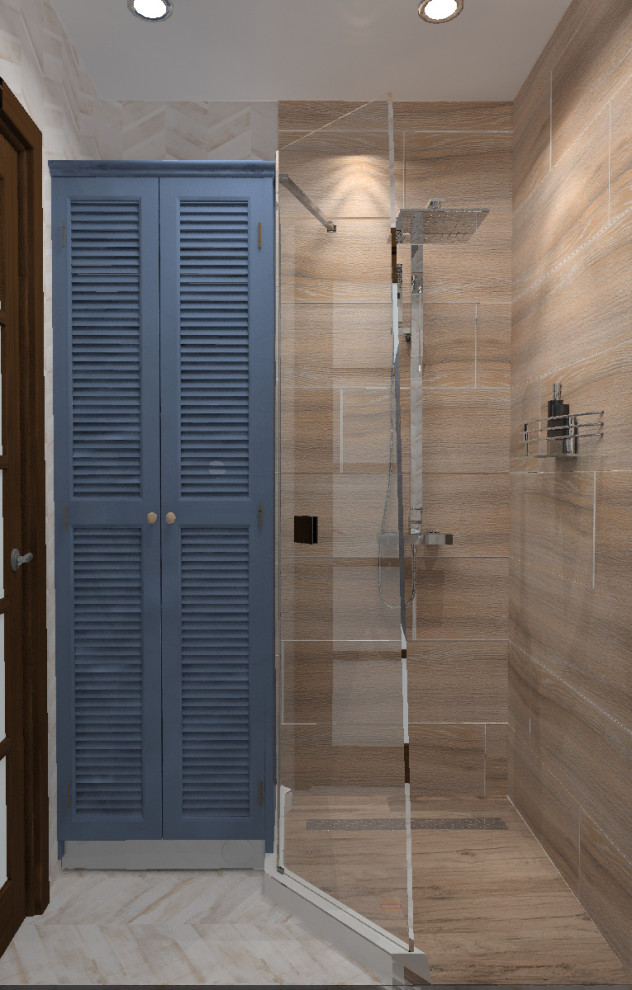 Ванная переделанная в душевую