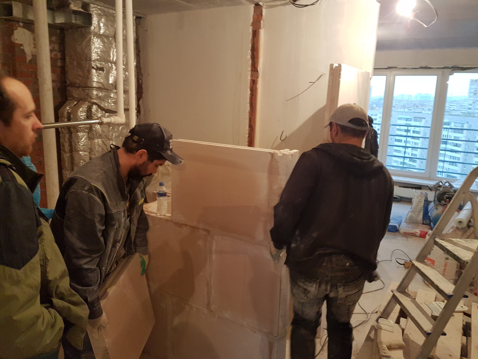 Ремонт 3х ком-ой квартиры 76.8м2 в ЖК"Авентино"(демонтаж,электрик,монтаж ПГП)