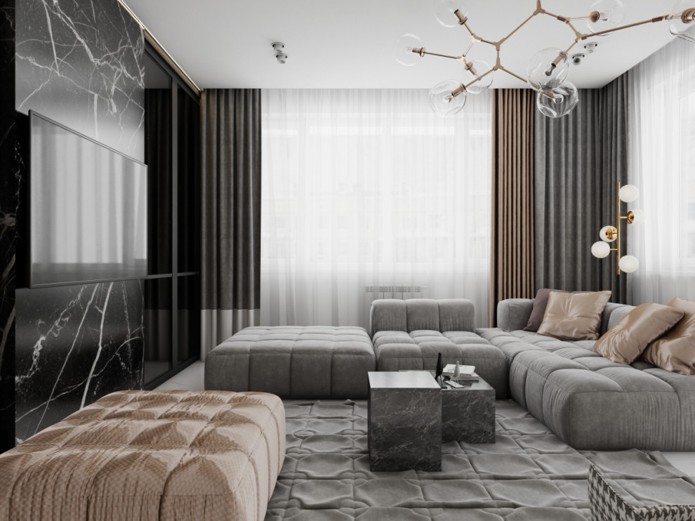 №14. Стильный и сильный интерьер в центре города Иркутск.