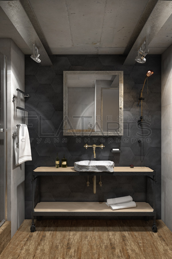 Дизайн двухуровневой квартиры 134 кв.м. в стиле лофт