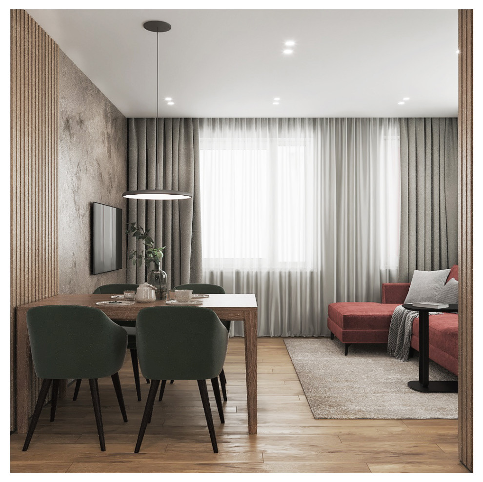 Обложка проекта: Проект квартиры для молодой пары с ребенком