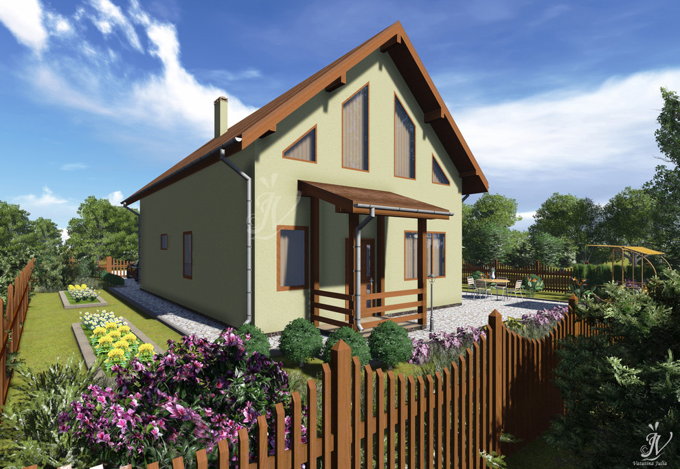 Эскизный проект индивидуального двухэтажного жилого дома в г. Рыбинск