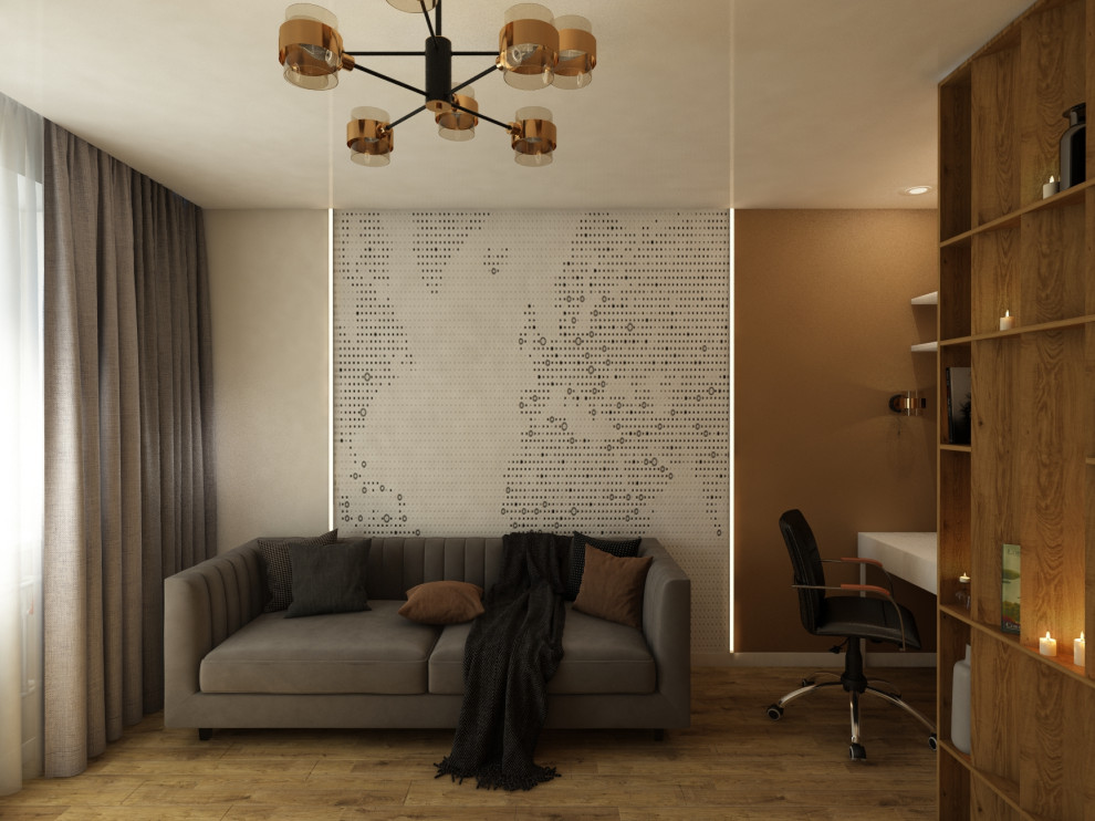 Квартира 60 кв.м. ТЗ от заказчика "Ярко и не ярко))"