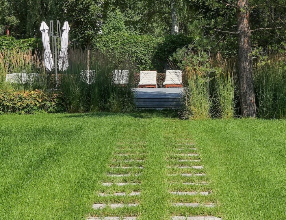 Частный сад "Современный минимализм"