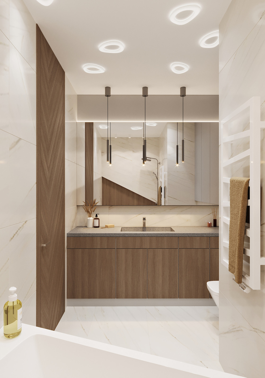 Европейский минимализм. Ванная.