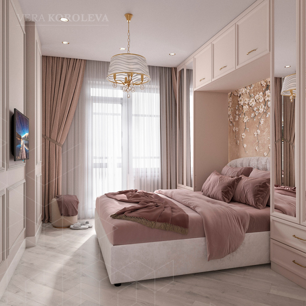 Дизайн двухкомнатной квартиры для семьи с девушкой-подростком в ЖК "Ультра Сити"