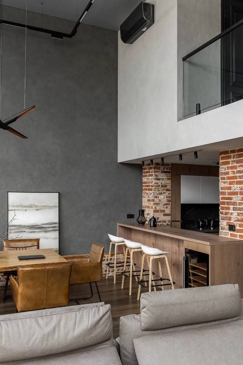 Реализованный дизайн-проект таунхауса в ЖК "На уровне"