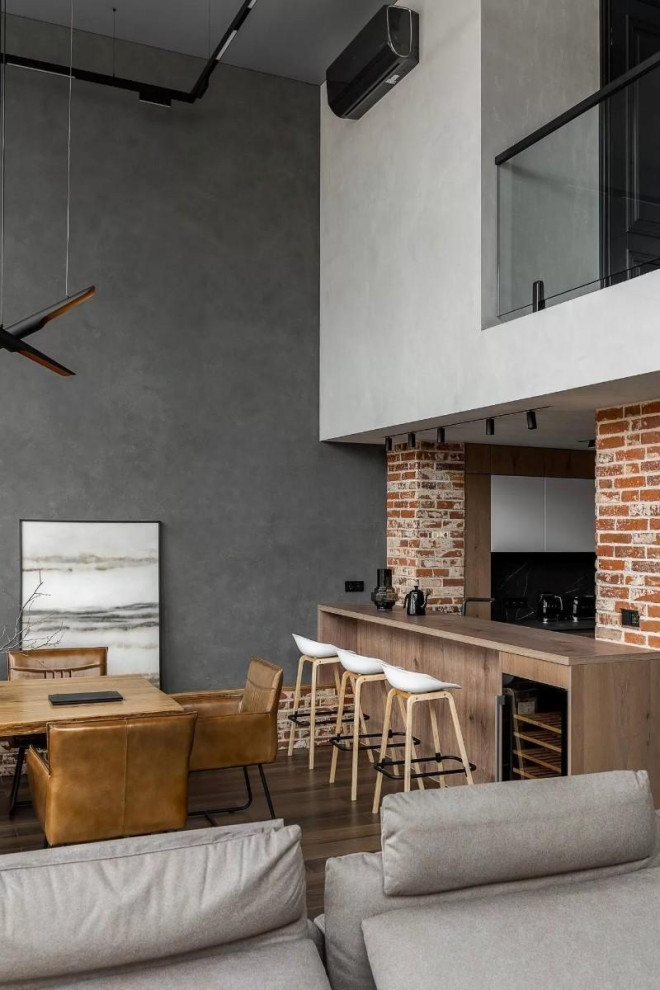 Реализованный дизайн-проект таунхауса в ЖК "На уровне"