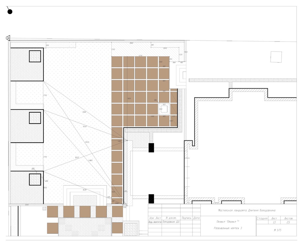 Project in a square - example of project package