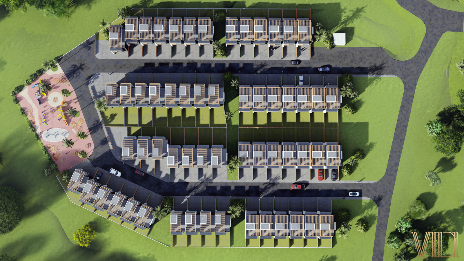 Визуализация Посёлка в г.Сочи