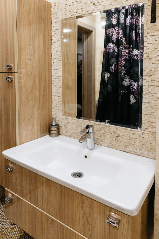 Отделка из натурального травертина