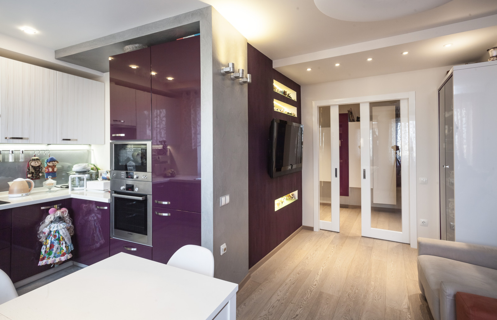 Двухкомнатная квартира в современном стиле.