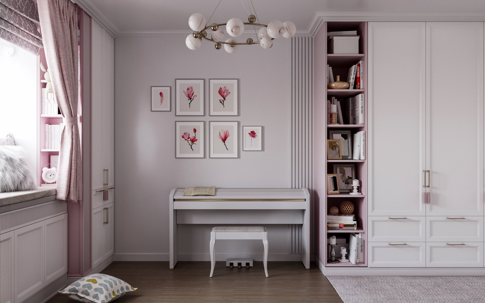 Дизайн проект квартиры "Пудра"