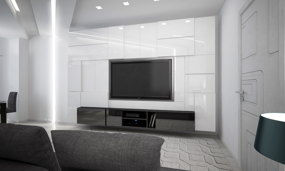 Квартира Множество оттенков серого — Гостиная