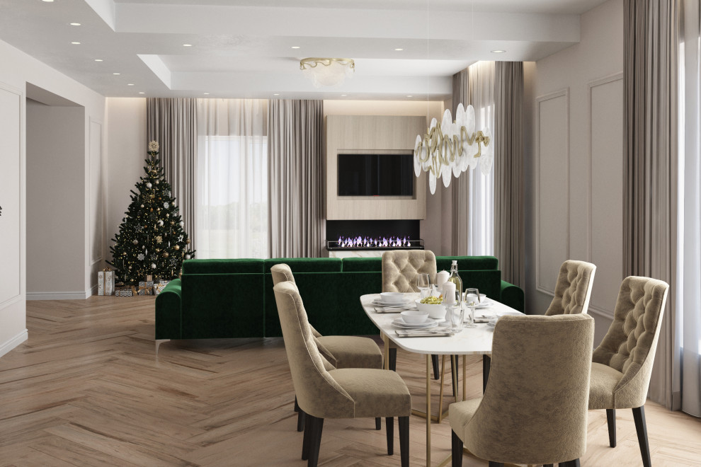 Проект первого этажа дома в Токсово для молодой семьи