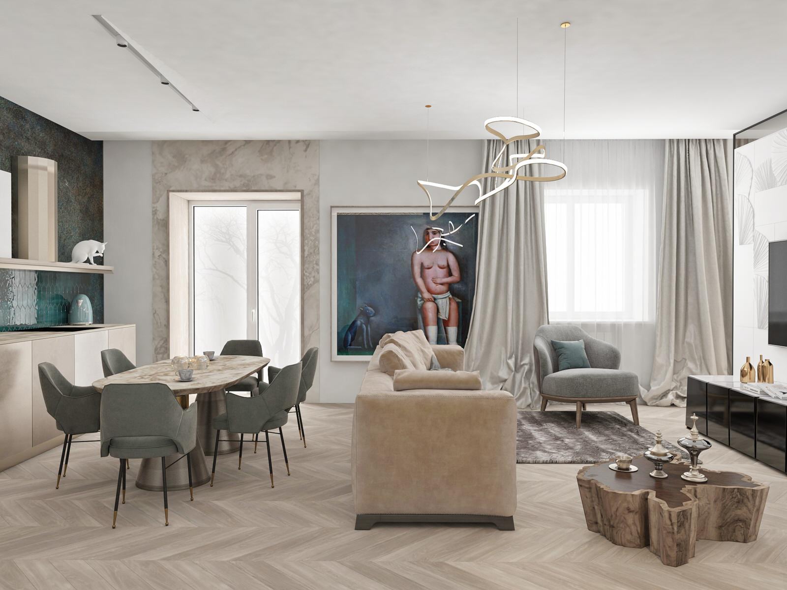 Зелёный вольфрамовый кот