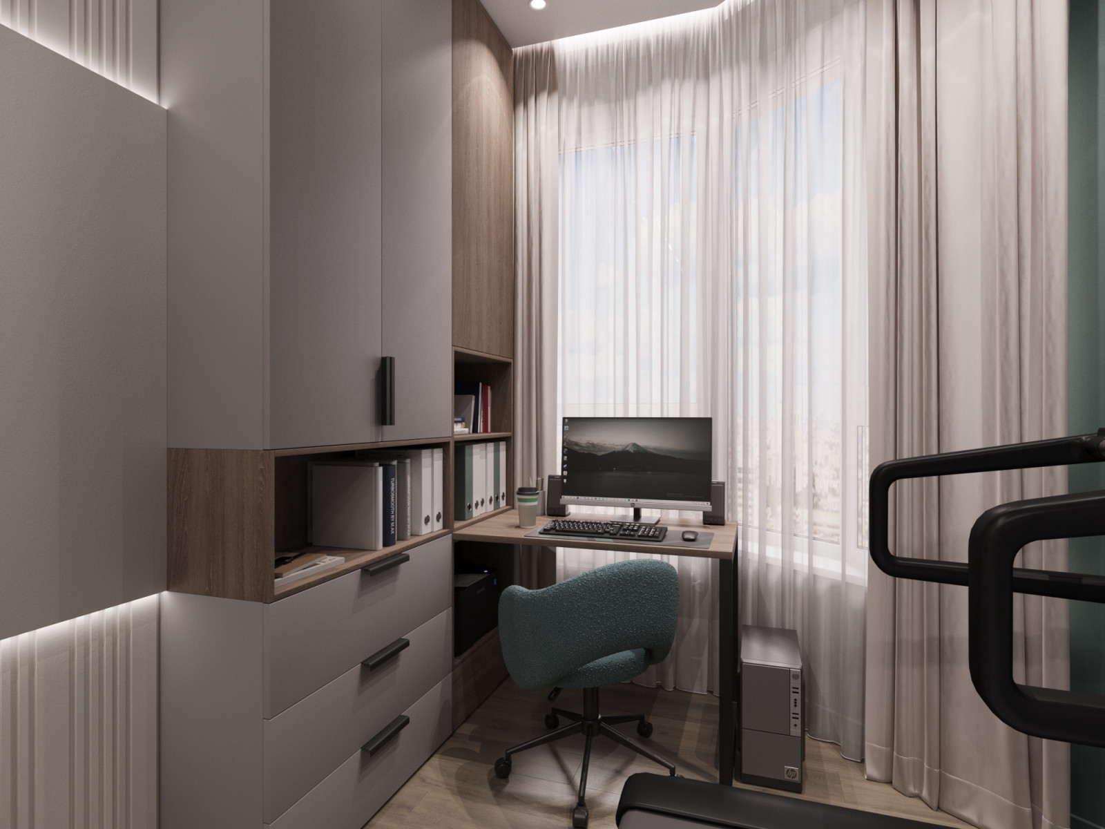 Дизайн интерьера евротрехкомнатной квартиры 65 м2