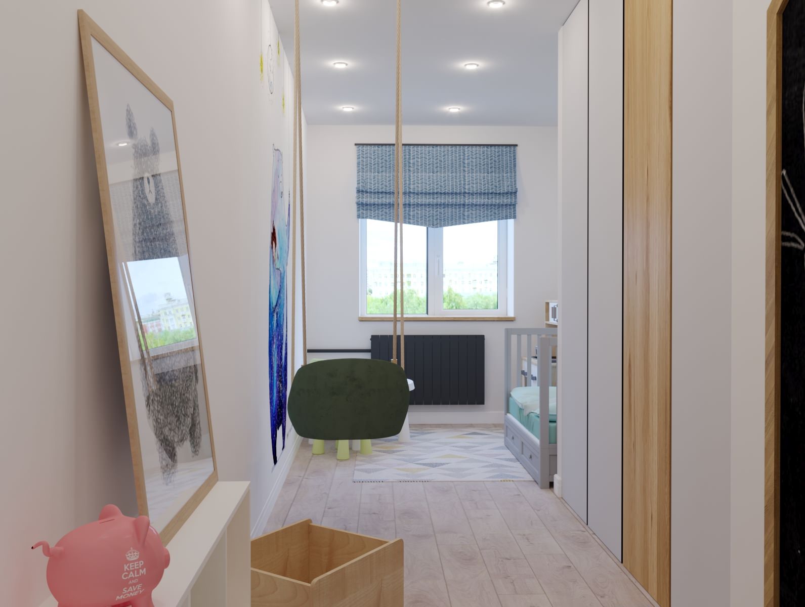 Мини-сканди в центре