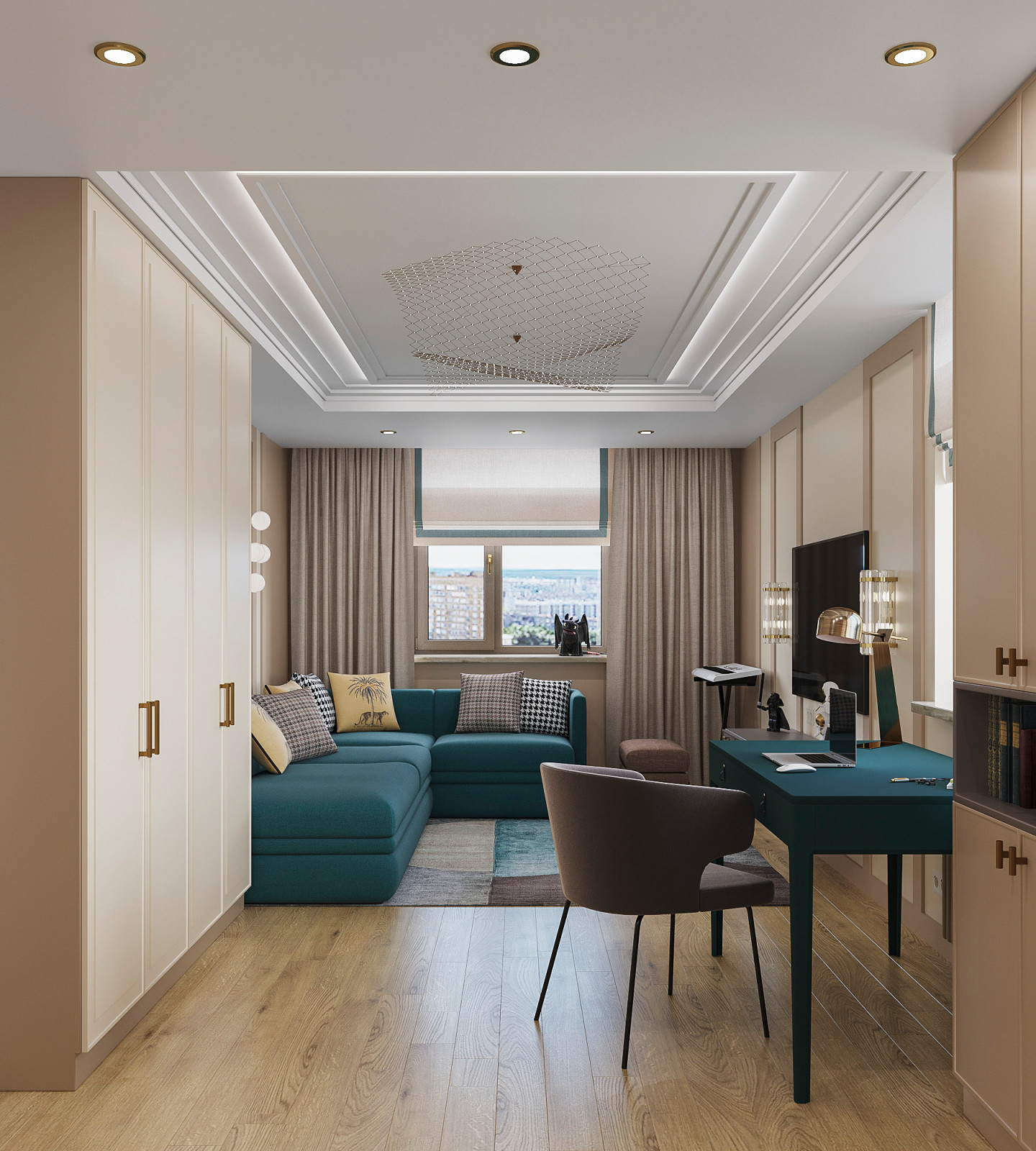 Кашемир беж. Квартира 130 кв.м. на Зоологической ул.