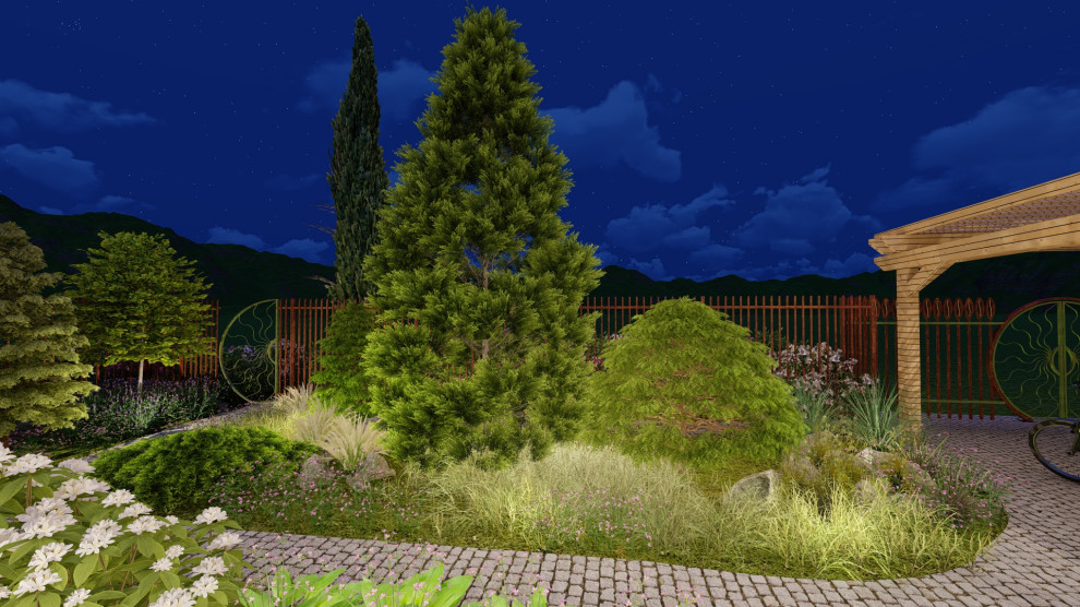 Каменистые устройства на участке 7 соток. "День/Ночь"