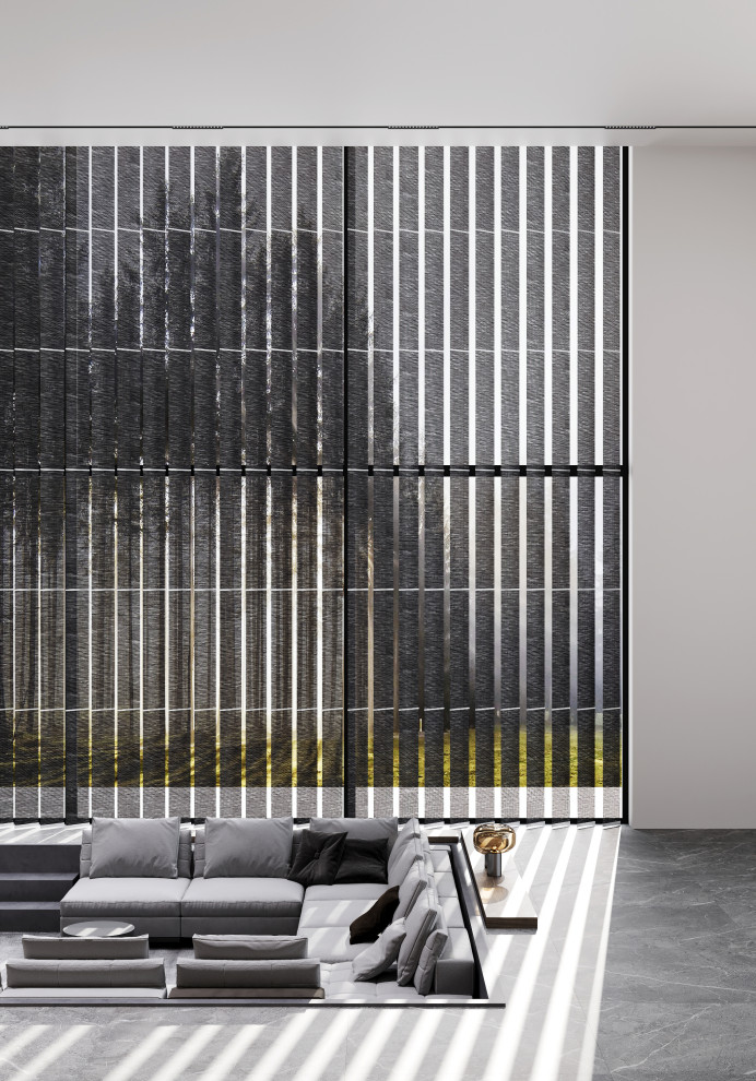 Зона отдыха с кинотеатром и камином