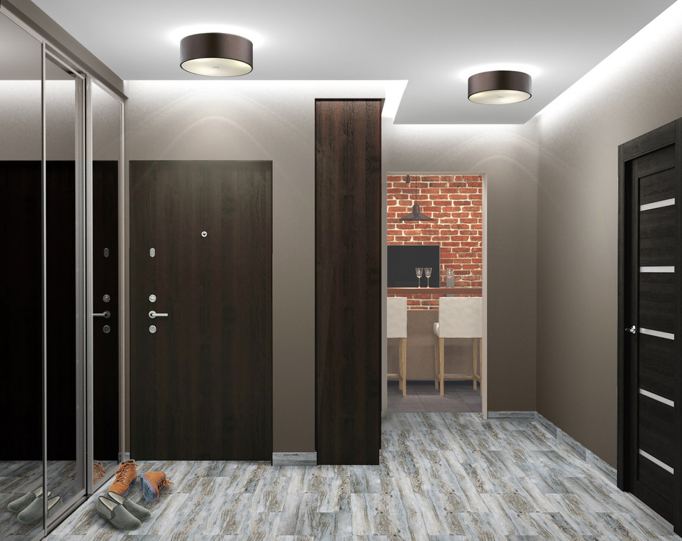 Проект жилой квартиры на улице Выборгская "легкий лофт"