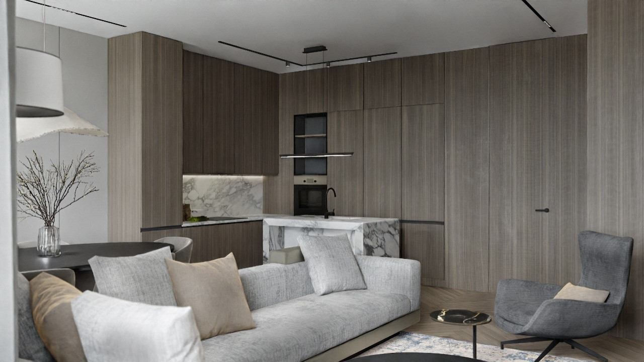 Совмещенная гостиная