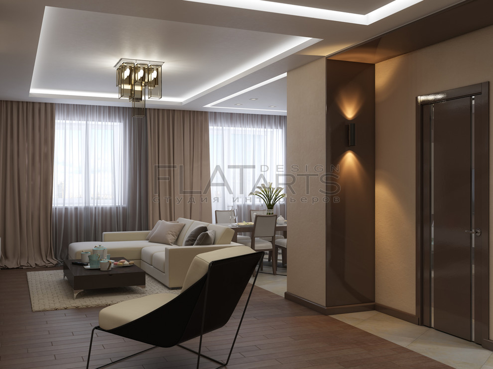 Дизайн 3-ной квартиры 97кв.м. в современном стиле