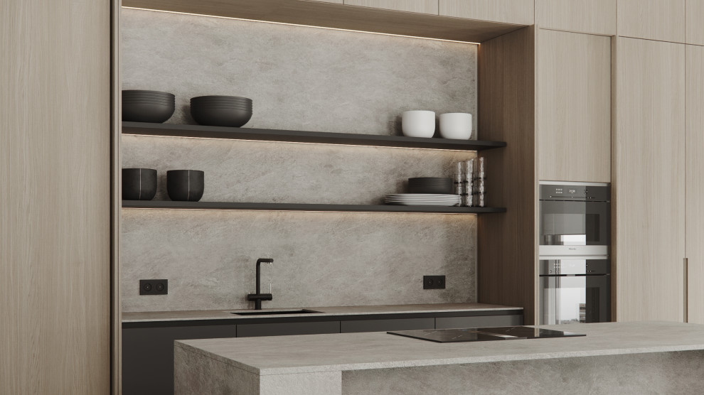 Квартира 144,8 m в стиле современный минимализм