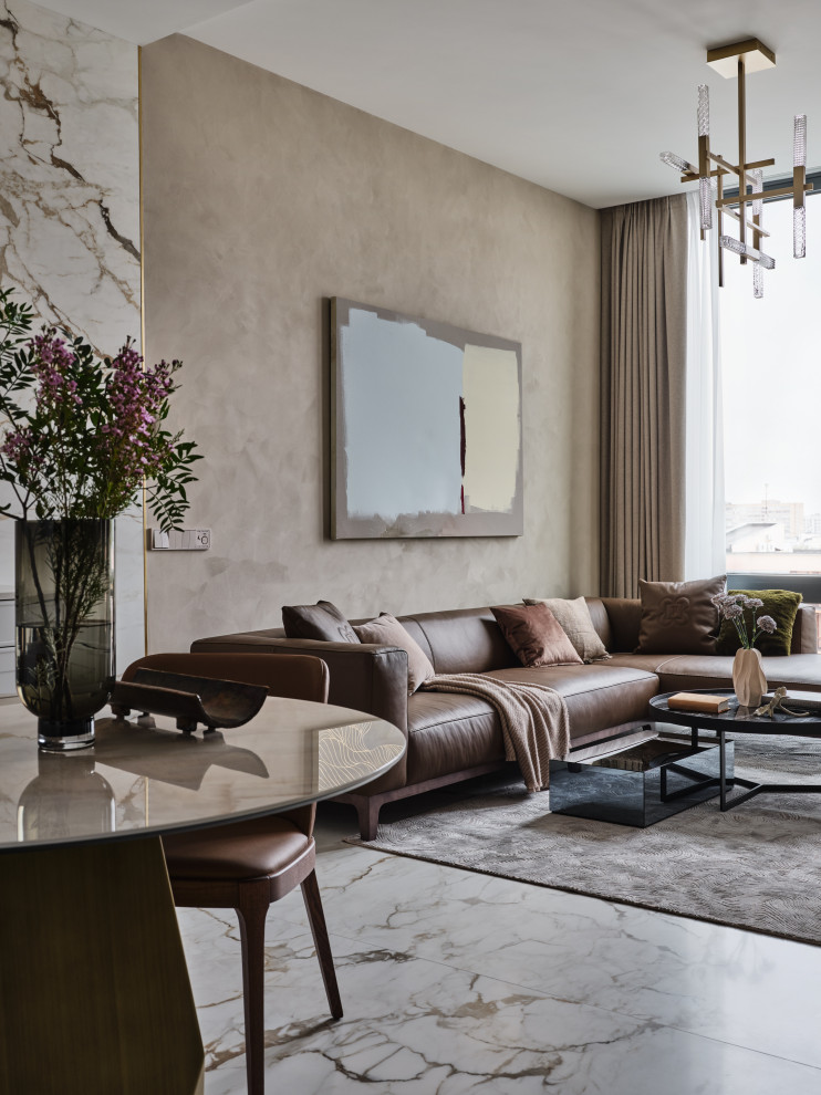 Элегантный интерьер, в котором интересна каждая деталь.