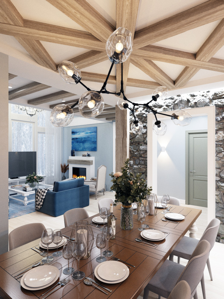 Дизайн проект каркасного дома в коттеджном поселке "Чайка", Московская область