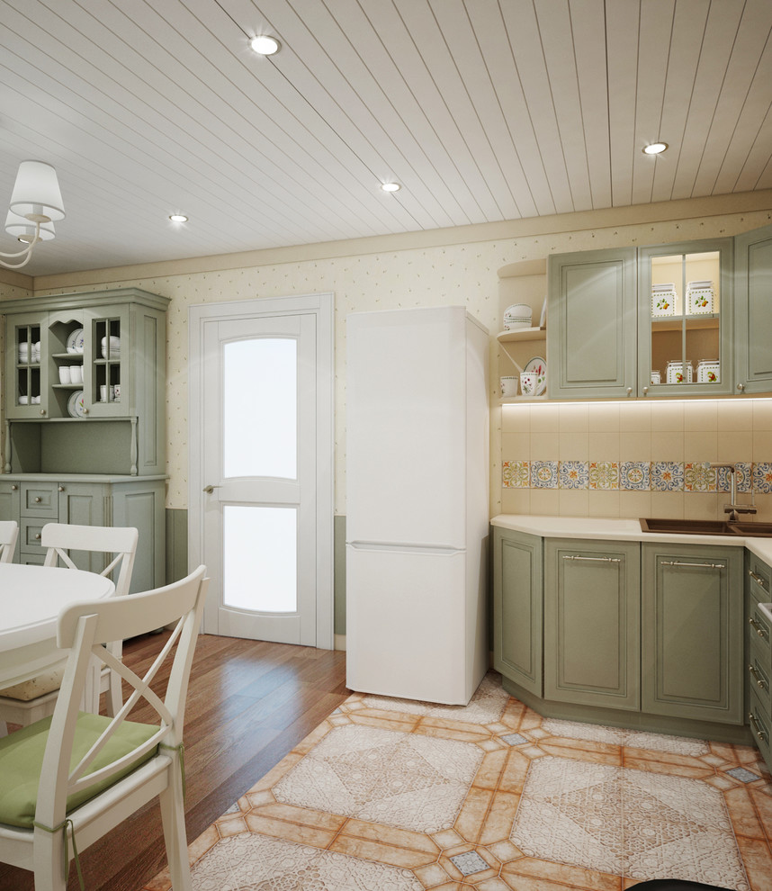 Кухня в стиле прованс в дачном доме