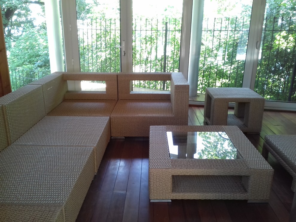 Плетеная мебель для террасы