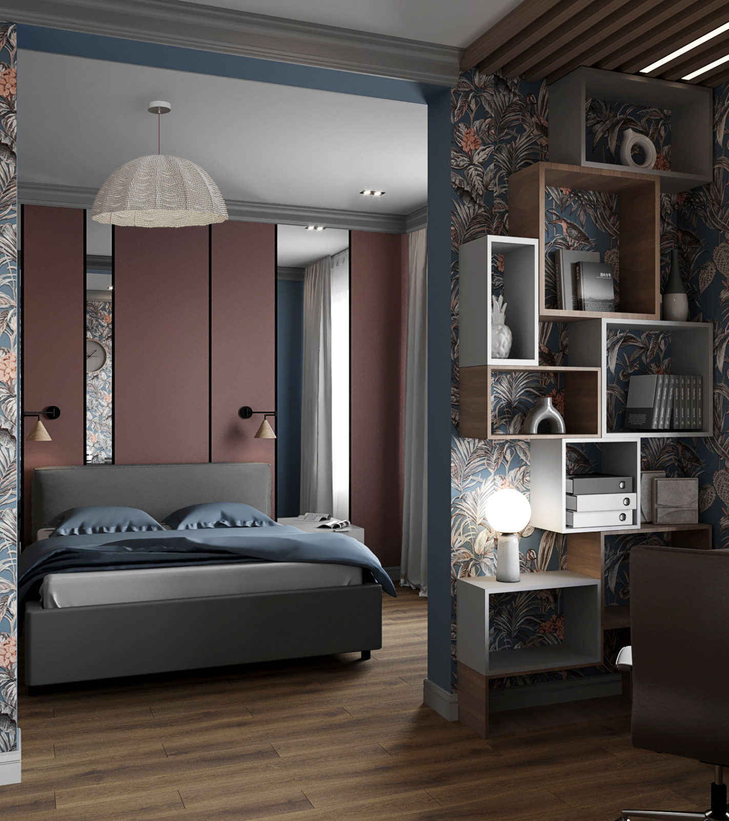 Спальня и кабинет