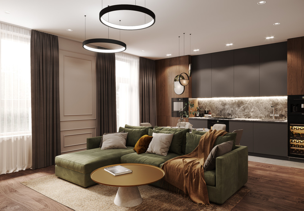 Квартира 102 кв. м. в современном стиле ЖК Life- Ботанический сад.